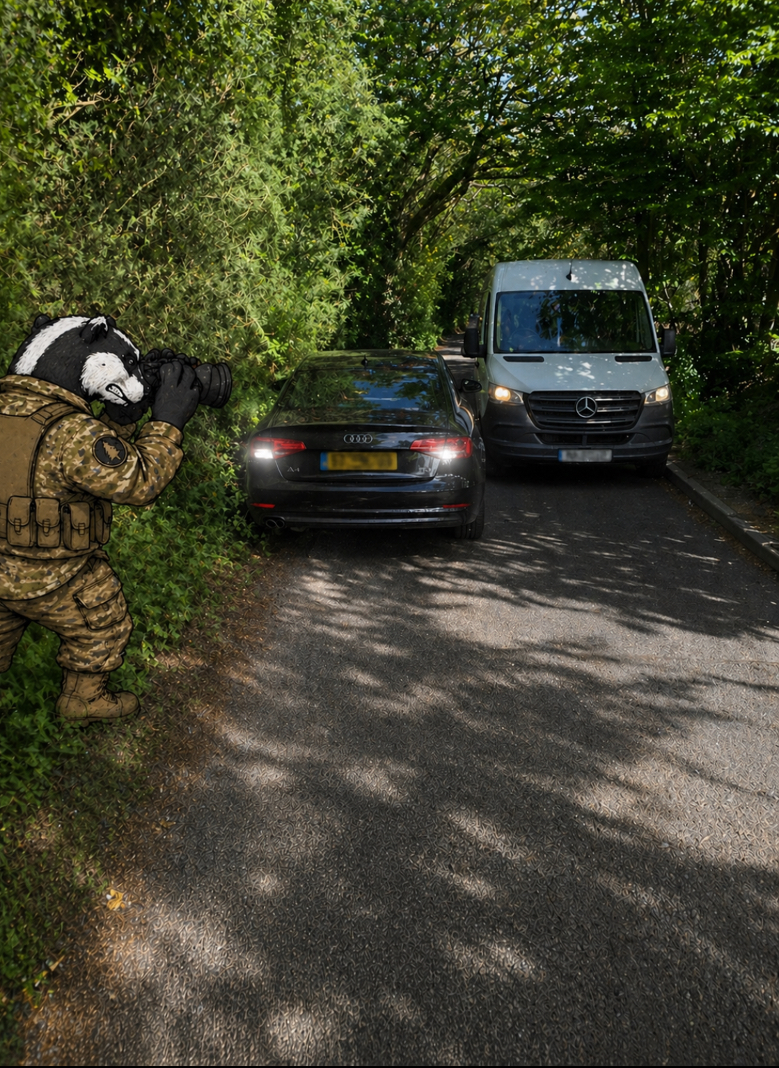Narrow road traffic